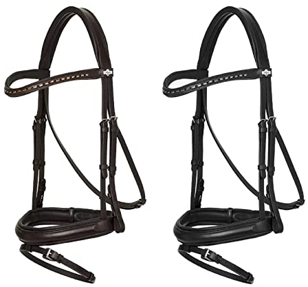 LeMieux Arika Trensenzaum, Schwarz/Silberfarben