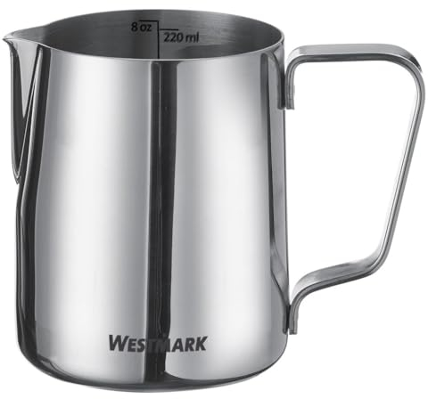 Westmark Milchkännchen Brasilia 200 ml – ideal für Kaffeesahne, Milch, Honig und andere Kaffee- und Teezusätze, Barista Zubehör – Rostfreier Edelstahl