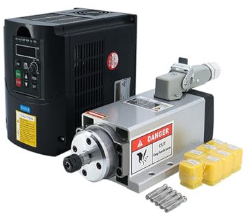 Kits de husillo CNC de motor de husillo CNC Husillo CNC 2.2kw 1.5kw 24000rpm Motor de husillo refrigerado por aire + inversor YL VFD + 1 juego de pinza ER20 o ER11 for fresadora CNC Para fresadora de