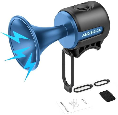 Nankoyal Campanello elettronico per bicicletta | Clacson per bici elettrica super rumoroso da 120 dB,Clacson per bici elettrica a batteria con pulsante di standby super lungo con campanello per bici