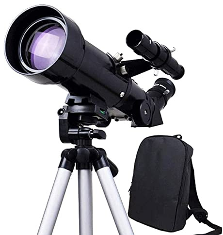 RENYUEH Teleskop mit 70 mm Öffnung – für Erwachsene und Astronomische Refraktor-Teleskope, tragbare Montierung, vollständig mehrfachbeschichtete Optik, mit Stativ-Telefonadapter