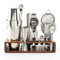 Hanseküche Cocktail Set – 825ml Boston Shaker aus Edelstahl, leicht zu öffnen & ohne Verklemmen, Profi Cocktail Shaker Set inkl. Ständer ideal für Barkeeper & Cocktail-Liebhaber