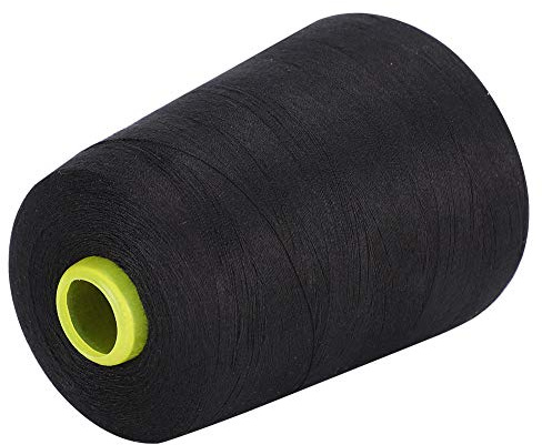 RIZGHWOY Polyester Symaskinstråd, 8000 Meter, Röd, Hög Draghållfasthet, Multifunktionell för Hantverk, Kläder, Hushållsbruk (Svart)