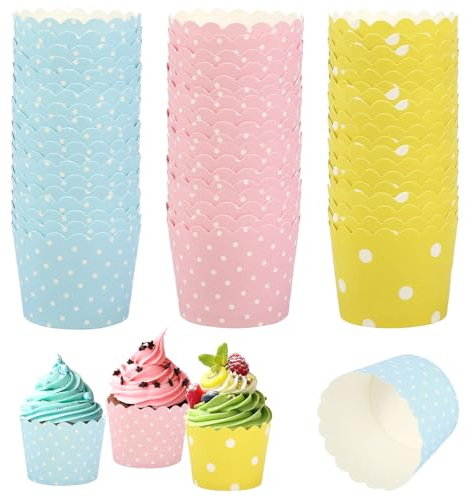 Cupcake Baking Cups 150Pcs Muffin Cases Paper Cupcake Muffin Cupcake Wrapper Baking Cups Disposable Cake Baking Cup for Wedding Party Birthday