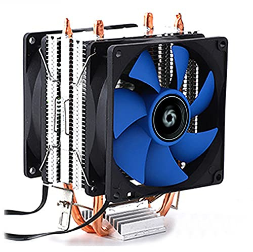 2 Heatpipes CPU Cooler Cooling Fan Heatsink for LGA 775/1155 X58 Silent Radiator