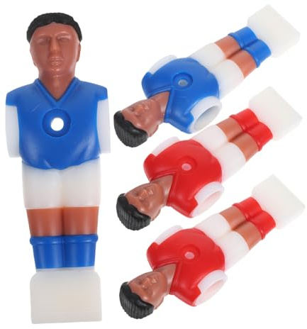 TOYANDONA 4stücke Fußballspieler Mit Stangen Für Tischfußball Ersatzfiguren Für Kinderfußball Turnierstil-fußballfiguren Kompatibel Mit Standard-tischfußball Rot Blau