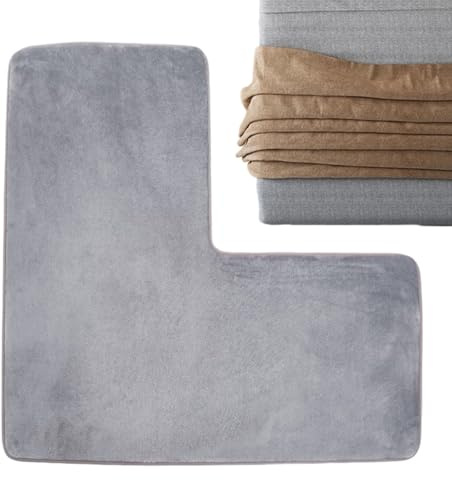 L Shaped Bathroom Rug Quick Dry L Shaped Runner Decor