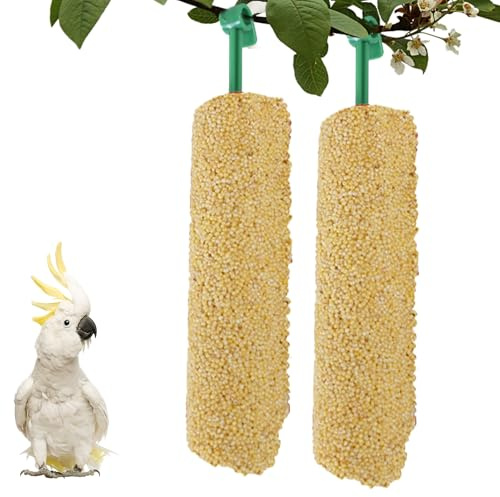 Vogelsnacks Sittiche – nahrhafte Futterruten, geschmackvolle Munch- | Spannende Übungsstücke, ausgewogene Ernährungshilfe für Finken-Wellensittiche, Lorikeet-Haustiere, routinemäßige Unterstützu