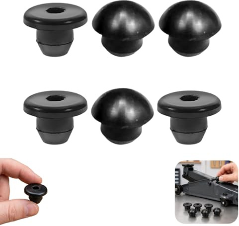 Hydraulic Floor Jack Oil Filler Plugs, 6Pcs Hydraulic Oil Filler Plugs | Seals with Flat and Bung Heads for Bottle Jack Repair and Hydraulic Maintenance Leak Resistant Jack Parts