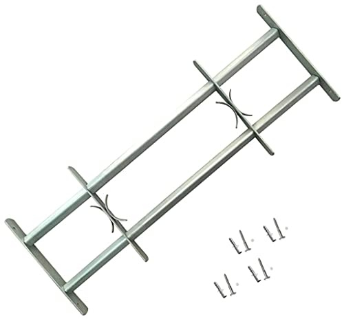 Generico Grate per Finestre Regolabili 2 pz 1000-1500 mm,Articoli di ferramenta,Materiali da Costruzione,Finestre,Argento,9.6 kg,3057509