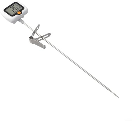 Termometro digitale per caramelle con clip per pentola, sonda in acciaio inox, gamma da -50 °C a 300 °C, girevole a 180 °, per friggere olio, cottura, grigliare, cucinare in cucina