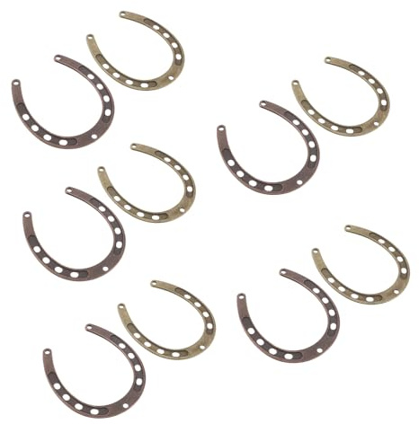 HYTROVE 10pezzi Ferro di Cavallo da Appendere in Metallo Resistente Fascino Decorativo Vintage per Appassionati di Cavalli, per Casa Colonica e Pareti