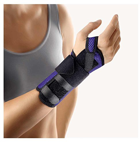 BORT ManuStabil® kurz Handgelenkbandage, medium, blau, rechts