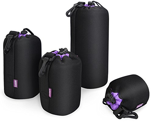 CADeN Objektivtasche, 4 Größen wasserdichte Kamera Tasche 5mm Dickem Neopren Soft Schutz Taschen Für Objektiv Canon Nikon Sony Pentax Tamron Sigma
