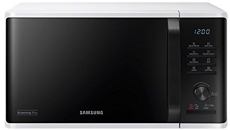 Samsung MG23K3515AW Mikrowelle (Grill-Mikrowelle, 23 l, 1250 W, Drehknöpfe, weiß, schwarz, 1100 W)