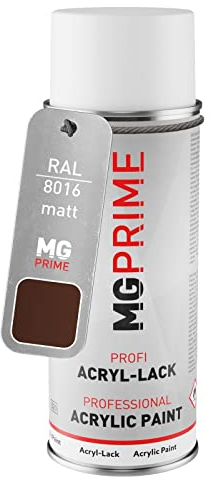 MG PRIME RAL 8016 Mahagonibraun/Mahogany brown Spraydose 400 ml matt schnelltrocknend