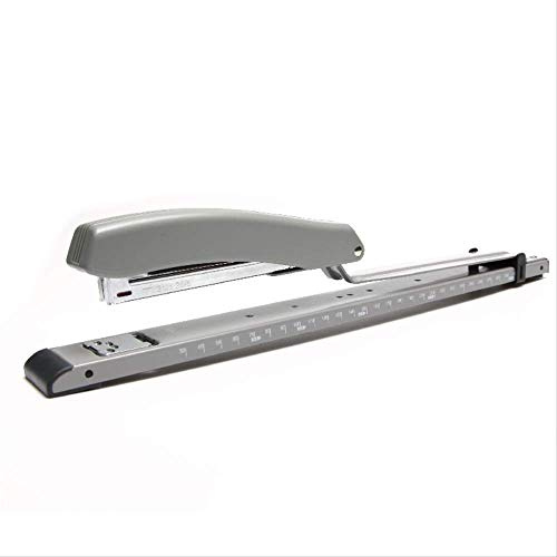 Agrafeuse à bras long, agrafeuse à bras long avec une capacité de 300 mm - 20 feuilles robustes pour la maison, le bureau, la papeterie, l’école. blanc