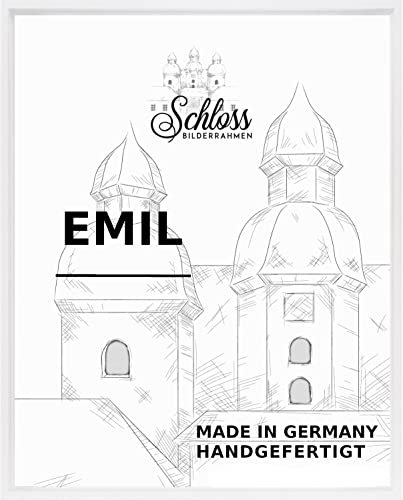Schloss BILDERRAHMEN Emil 40x120 cm, Schattenfugenrahmen Dekor Weiß