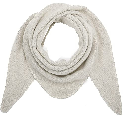Ever Bloom Damen Schal XXL, Flauschige Weiche Dreieck Schale, Poncho, Dreieckstuch Strickschal Halstuch für Frauen und Mädchen Lang Kuschelig, Einfarbig 190 * 80 cm