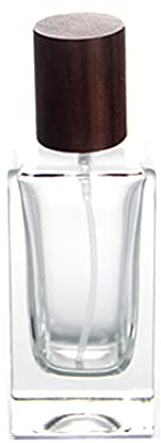 Empty Glass Perfume Spray Bottle Atomiser Wooden Cap (50ml)