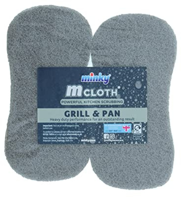Minky M CLOTH GRILL & PAN SCOURER 2 PACK