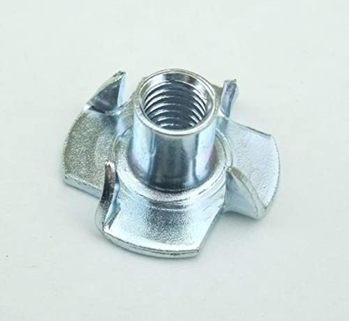 100 Stück M5 Einschlagmutter Einschlagmuttern Stahl galvanisch verzinkt Einpressmutter Einpressmuttern (M5, 100)