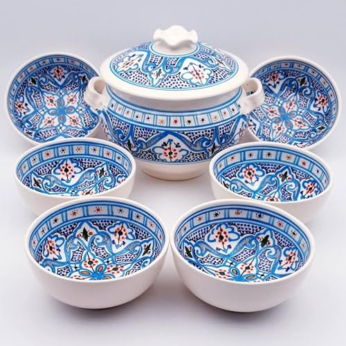 Service à soupe Marocain Turquoise - 8 pers