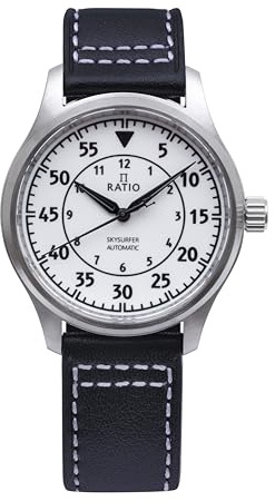 Ratio Skysurfer Pilot Full Luminous Dial Leather Automatic RTS324 200M Herren Automatikuhr