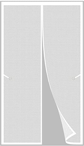Zanzariera Per Finestra Magnetica 90 x 280 cm Zanzariera Con Nastro Magico Non Richiede Perforazione Tenda Anti Zanzare Insetti Zanzariera Porta Finestra, Bianco