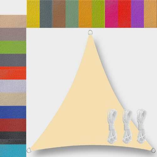 vela ombreggiante telo ombreggiante per esterno triangolare Impermeabile tenda a vela da giardino telo ombreggiante vela telo tenda tende da sole parasole per esterno da giardino grigio