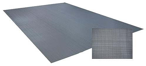 Vorzeltteppich Villa Soft Deluxe Zeltteppich Camping Markisenteppich Outdoor Zeltboden Grau (300 x 750 cm)