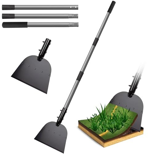 Walensee Flat Shovel, Snow Shovel, Ice Scraper, 54 Inch Snow Ice Chopper for Walkway, Outdoor Garden Cleaning Scraper, Weed Remove Tool for Lawn Edging, Driveway Weeding Tool