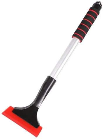 MODADA Pala quitanieves Pala Quitanieves para Coches Pala Quitanieves para Coches Pala Quitanieves para Parabrisas Trasero con Agarre Herramienta Quitanieves para Invierno Pala de Nieve(Red)