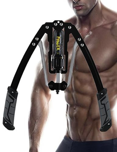 COVVY Twister Arm Exerciser,Adjustable 22-440lbs Hydraulic Power Exerciser,Shoulder Muscle Training Fitness Equipment,Arm Enhanced Exercise Strengthener for Arm,Biceps,Abdomen,Shoulder (Gray)