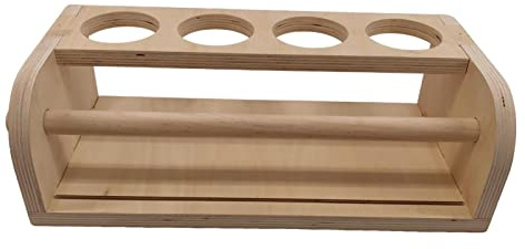 Ceolup Papierrollenhalter | Holzrolle Zeichenpapier Stifthalter mit Behältern | Sauberer Papierschnitt und hervorragend für Kinder, die auf dem Tisch zeichnen, Tischzubehör