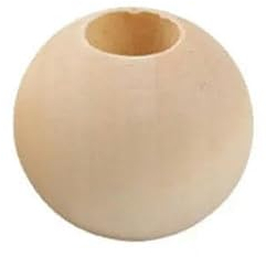 100 Stück Holzperlen zum Auffädeln, natürliche, runde Holzperlen mit Loch für die DIY-Schmuckherstellung, 6 mm, 8 mm, 10 mm, Holzfarbe, 6 mm