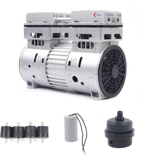 KiwiHood Compresor de aire exento de aceite 220 V 750 W Compresor de aire portátil Compresor de aire ultraligero para coche, pistola de clavos y herramientas de aire comprimido, garaje, tienda