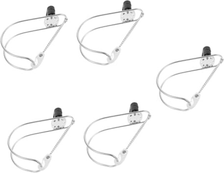 BESPORTBLE 5pcs Stainless Steel Horseshoe Lifebuoy Bracket for Boat Lifebuoy Holder Easy Install Swimming Ring Bracket