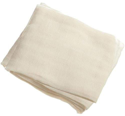 Pure Source India Muslin Cloth for Kitchen Unbleached Cotton for Straining Food Grade Bpa Free Chapati Roti Wrapping Fabric Momos Idli Steaming 1 x 3 Meter Natural White