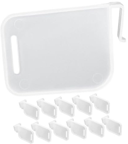 Ciieeo 12pcs Refrigerator Side Door Divider Fridge Partition Board Adjustable Multi-Function Fridge Drawer Separator for Household Freezer Organization