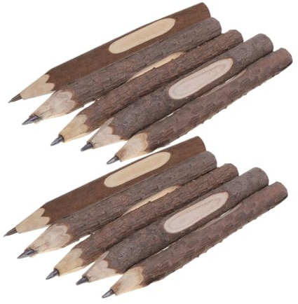 Uonlytech 10stücke Teiliges Kleine Holzbleistifte Lang Tragbare Und Praktische Schreibstifte Aus Natürlichem Holz Nachhaltige Kurze Bleistifte Für Künstler Schüler Geschenkidee Und Skizzen