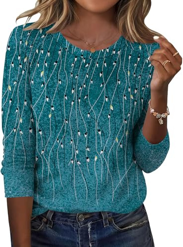 IECCP T-shirt à manches longues pour femmes, col rond, élégant, style basique et décontracté, XXL