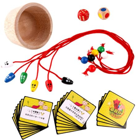 Mikinona Wooden Mouse Catching Game Toy Board Game Early-education Toy for Kids Children Family Interaction Concentration Training Educational Plaything