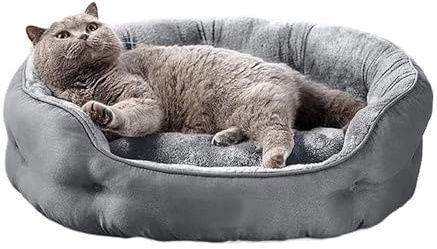 Beiykhera Katzenhöhle Bett | Winterwarmer Indoor Hundeschlafplatz - Antirutsch Tierliege Für Kleine Mittelgroße Große Kitten Welpen