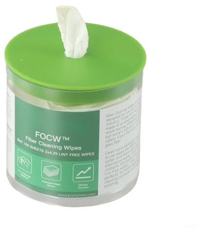 Komshine Lot de 100 lingettes nettoyantes efficaces en fibre non tissée, texture douce, design extractible portable, plus de 600 temps de nettoyage (A)