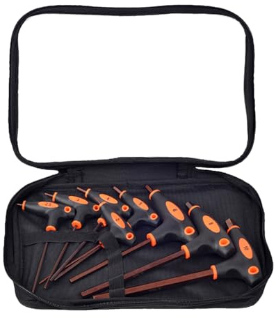 Juego De Llaves Allen Con Mango En T - 8 Piezas De Doble Extremo | Juego De Llaves Hexagonales Para Reparación De Casas Y Máquinas | Llave De Acero Aleado S2 Para Garaje, Bicicleta, Muebles, Entr