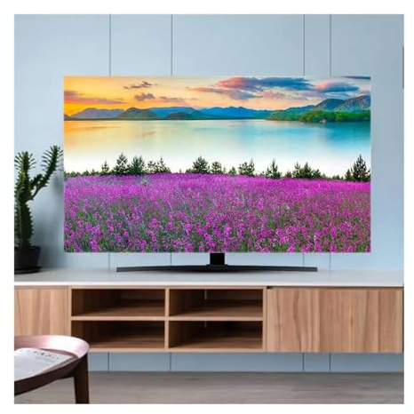 LUYSGBXR Copertura Per Tv Copertura TV Panno antipolvere 32-70 pollici TV curva da tavolo da appendere for uso domestico di universale(05,55inch 130x80cm)