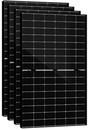 Solarmodul 500W N-Type bifazial, monokristallines Doppelglas Solarpanel, 40V Photovoltaik PV Modul für Balkonkraftwerk & Solaranlage, hohe Effizienz, 30 Jahre Leistungsgarantie (4 Stück)