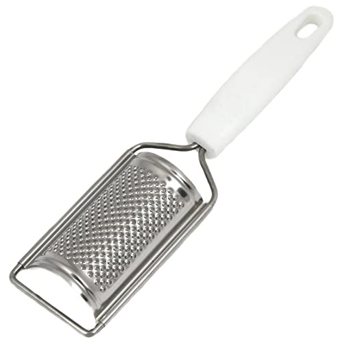 Chef Craft Select Stainless Steel Curved Fine Grater/Zester, 9.75 Inches in length, White