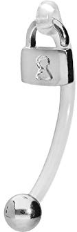 PIERCINGLINE PMFK Bananabell + Chirurgenstahl Design | SCHLOSS | Piercing Intimbereich Bauch | Farbauswahl